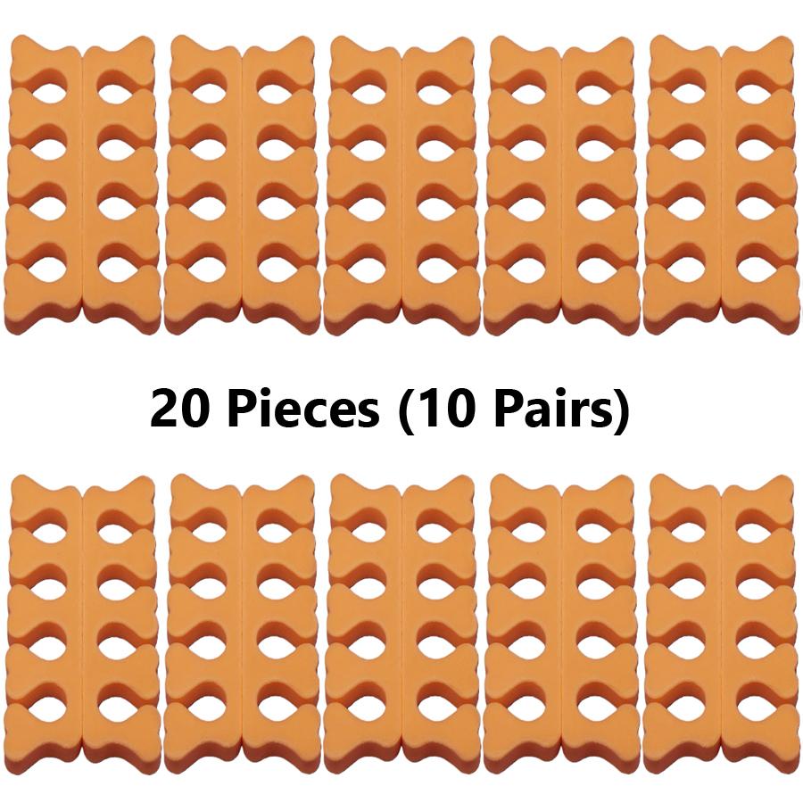 10/20Pcs Foam Toe and Finger Separators Mess-Free Nail Polish Application Toe Spacers, Manicure & Pedicure Essential Tools