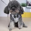 Vesty pro domácí mazlíčky Design luku Nastavitelný kostkovaný vzor Proti ztrátě Tažení Pohodlný střih Venkovní chůzi Pes Kočka hrudní popruh se zvonem pro domácí mazlíčky