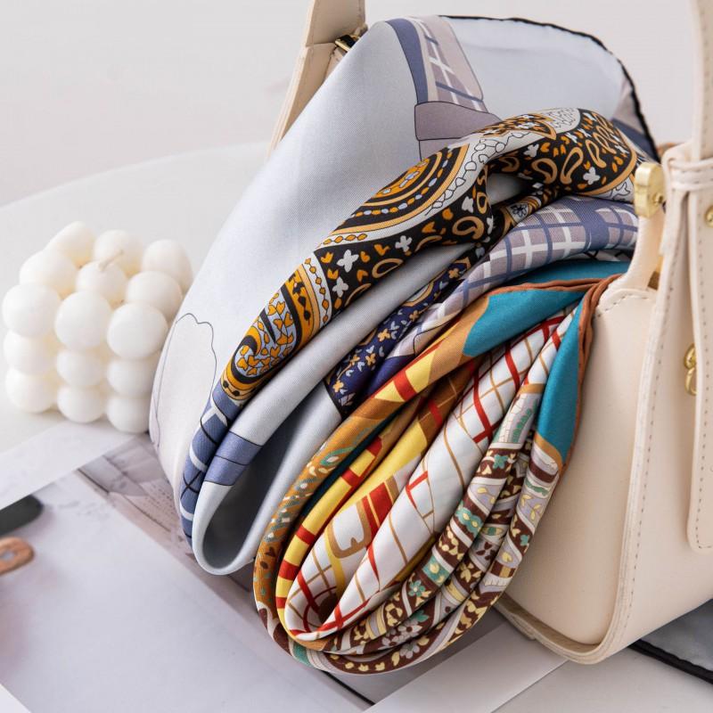 Mulberry Silk Square Scarf Fashion Commute Versatile Shawl Wrap