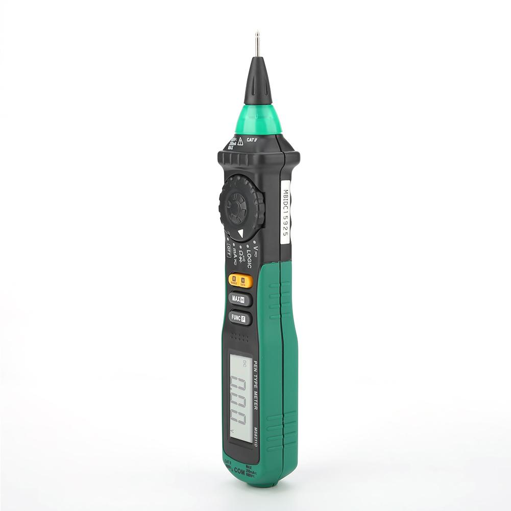 MS8211D LCD Digital Pen Type Multimeter Auto Range AC DC Voltage Current Resistance Tester