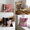 Cushion Cover Washed Linen Soft Breathable Decorative Case for Sofa Home Pillow Cover Beabadoobee