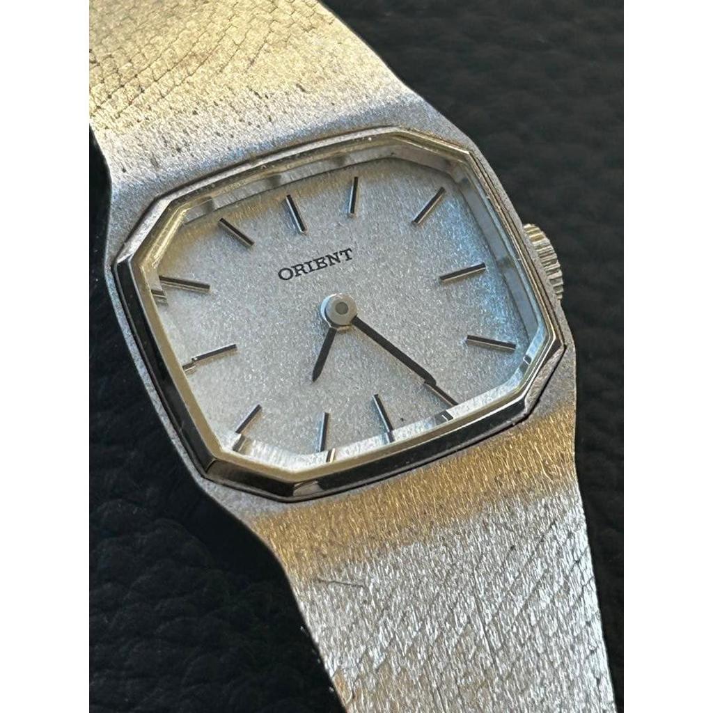 Used ORIENT Women's MecHannical Hand-winding Watch, Silver Color, Working Condition