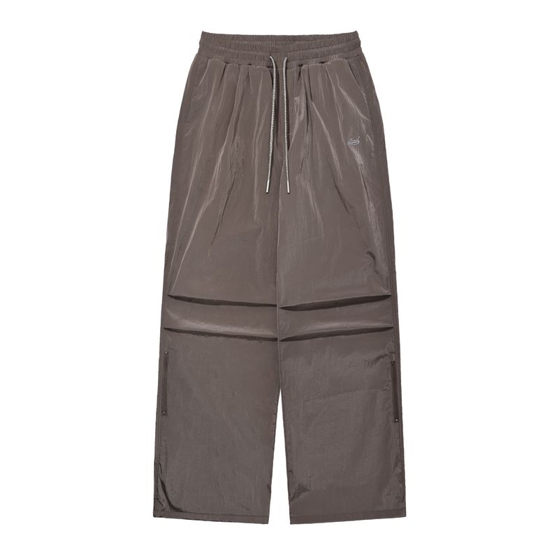 

DSU Purple Paratrooper Pants Women s 2025 Autumn Hiking Mountain Trousers Loose Glossy Side Zipper Casual Pants Coconut gray L