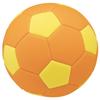 MIKASA Smile Soccer Size 3 elementary school students and Recommended Internal Pressure Ball, (for toddlers), Machine-Sewn, Orange/Yellow, STPEF3-OY,