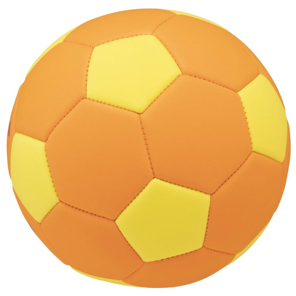 MIKASA Smile Soccer Size 3 elementary school students and Recommended Internal Pressure Ball, (for toddlers), Machine-Sewn, Orange/Yellow, STPEF3-OY,