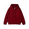Men's Heavyweight 350g Zippered Hooded Sweatshirt - Trendy Spring/Autumn Cardigan for Couples