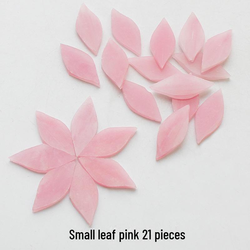 Piezas de Mosaico de Vidrio Mica de Hoja de Color Mezclado para Decoración de Candelabros DIY