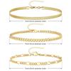 Bohemian Minimalist Women's Hand Jewelry Set: 6 Multi-layer Simple Bracelets