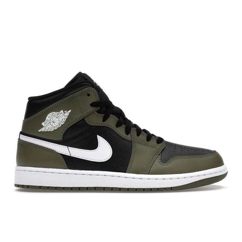 

Кроссовки Air Jordan 1 Mid Medium Olive Unisex Green Black White DQ8426-092 42.5