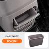 Car Armrest Rear Silicone Storage Box For ZEEKR 7X Central Control Rear Armrest Storage Box Interior Modification Accessories