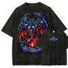 Camiseta Lavada Yu-Gi-Oh 2026 Novo Modelo Roupas personality shirt Roupa para todo o ano Moda Retro Vintage Solta presente alta qualidade