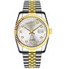 Diamond Face Steel Belt Calendar Watch Female Simple Casual Student Fashion Quartz Gold Suit Men'S Watch Couple