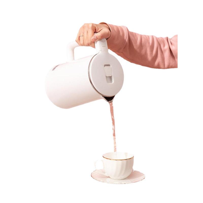 Kompakt elektrisk vattenkokare för hemmet och studentrum: Isolerad, Snabbuppvärmning, Automatisk, Bärbar för Te & Matlagning.