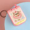 Electric Maze Keychain Toy Sound And Light Interaction Mini Puzzle Game Cute Cartoon Style Portable Decompression Tool Gift for Kids Boys