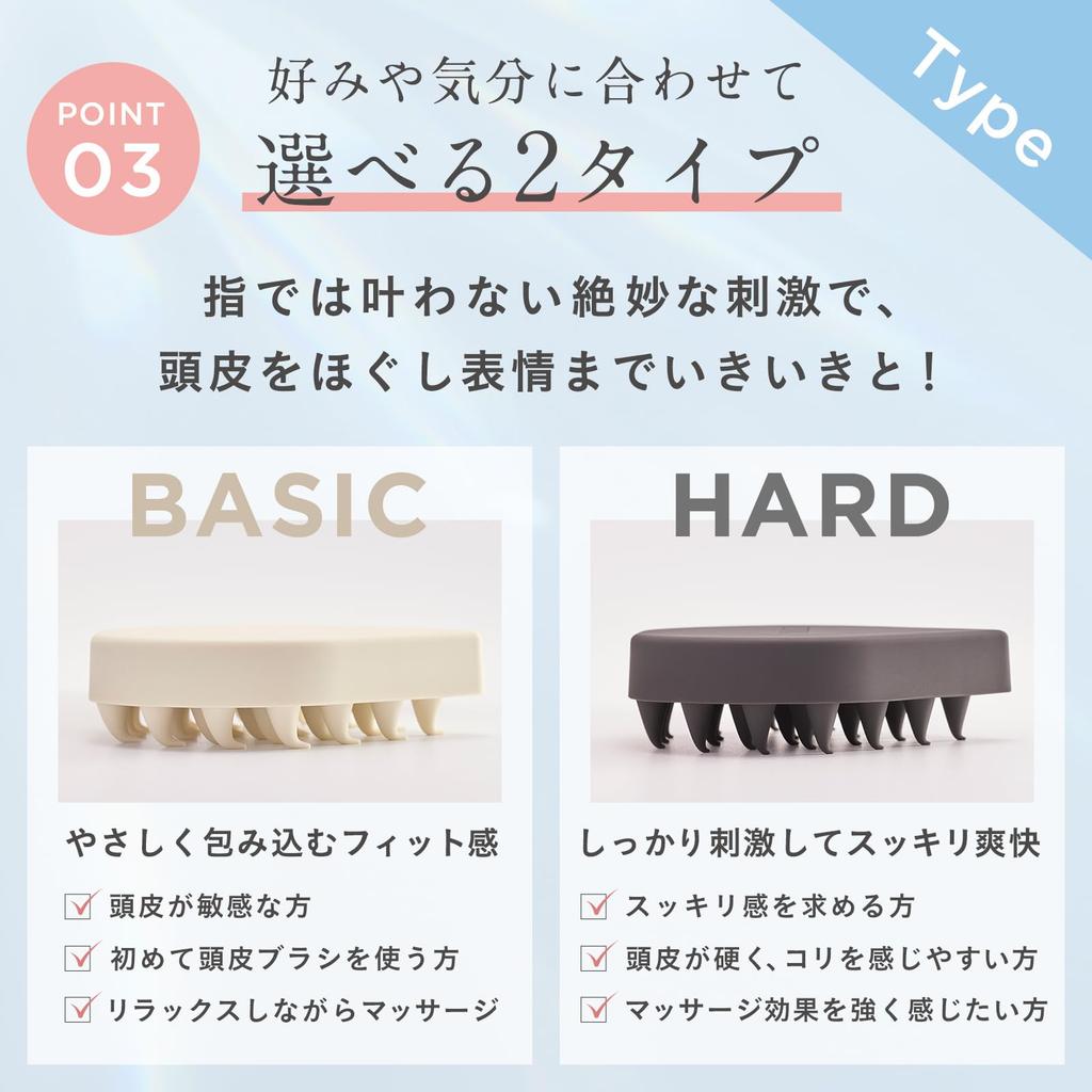 ETVOS Relaxing Massage 1 Brush Massage Scalp Shampoo Brush, Beige, (Scalp Brush, Brush, Brush)