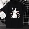 Easter T Shirt Kawaii Bunny Print Short-sleev Tops Fashion Casual Women Tee Easter Basekt Eggs Tees Oversized T-Shirt Ropa Mujer