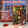 New Christmas Street Corner Book Nook DIY Kit - Bookend Model House, Handcrafted Assembly, Creative Gift Christmas Black Friday