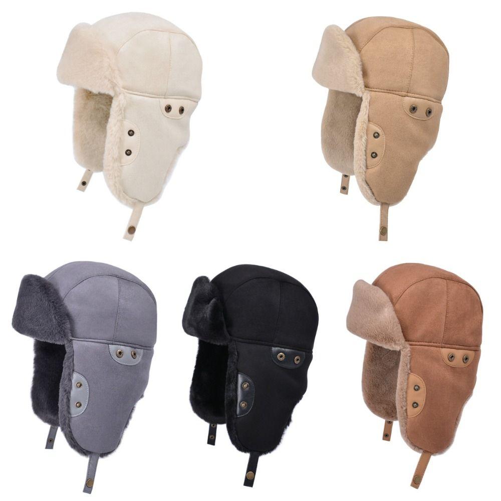 

Velvet Winter Hat Thick Head Cap Fashion Ear Protection Cover Women