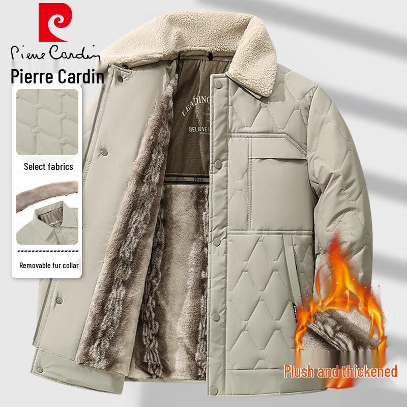 

Pierre Cardin Men s Thickened Fleece-Lined Winter Jacket 3XL