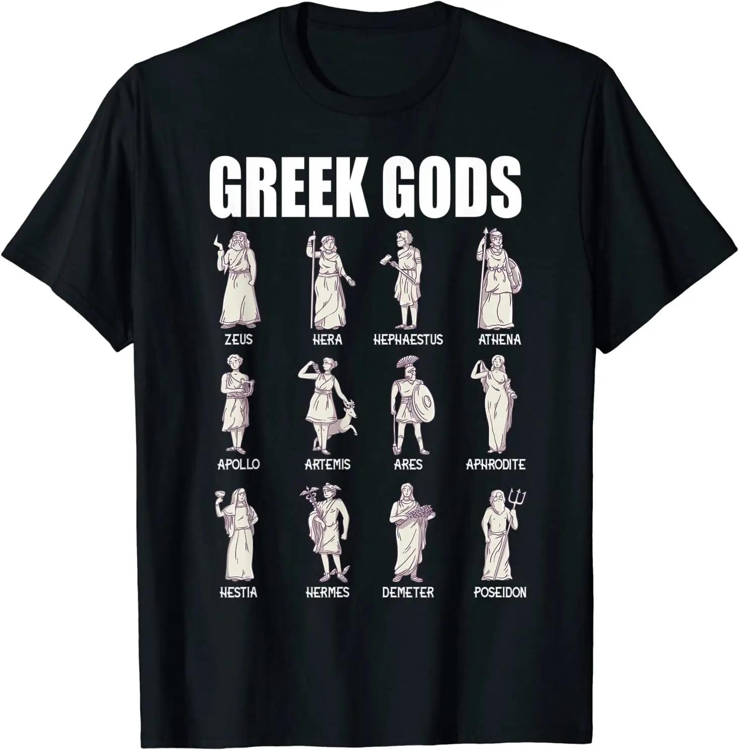 

Ancient Greek Gods Image T-Shirt 100% Cotton O-Neck Summer Short Sleeve Casual Mens T-shirt Size S-3XL 4XL