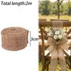 3/5/7.5/10/15cm Burlap Fabric Roll Christmas Gift Wrapping Bowknot DIY Handmade Wedding Party Home Decoration Jute Roll Supplies