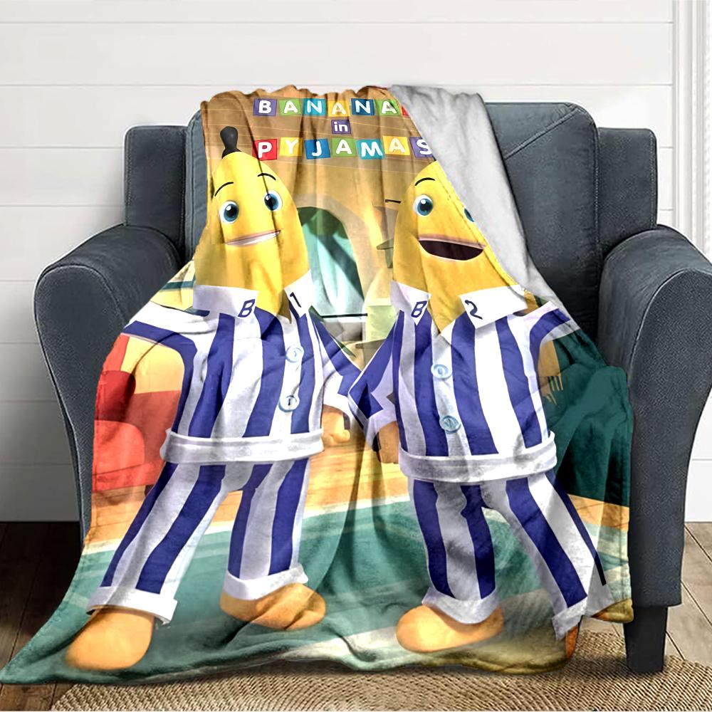 1pc Banana Blanket, Gift, for Men and Women, Soft Blanket, Good for Sofa Bed Couch Travel, Lightweight Flannel Blanket