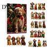 Cuenta Regresiva Navideña Temática de Mascotas Regalos Calendario de Adviento para Perros, Adornos de Acrílico 2D de Razas, Caja de Regalo de Navidad de 24 Días para Niños Calendario para Dueños con 24 Cachorros