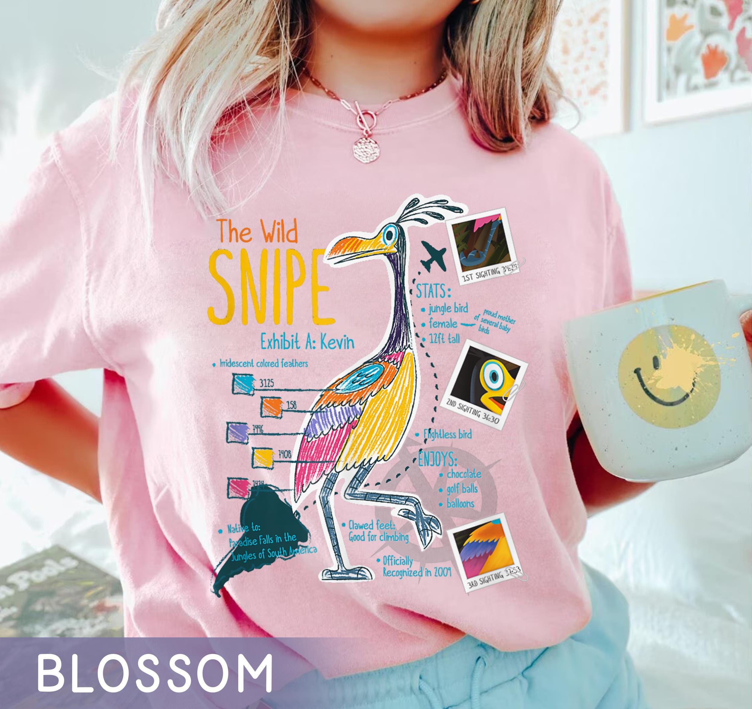 Kevin Bird Portrait The Wild Snipe Comfort Colors Shirt Retro Up Movie Disney Tshirt Magic Kingdom S