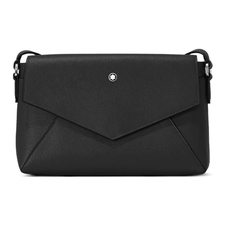 

Montblanc Artisan Series Hexagonal White Star Logo Flap Closure Leather Shoulder Crossbody Bag Men Bags Classic-Black MB198111 Basic Set (Bag+Dust Bag)