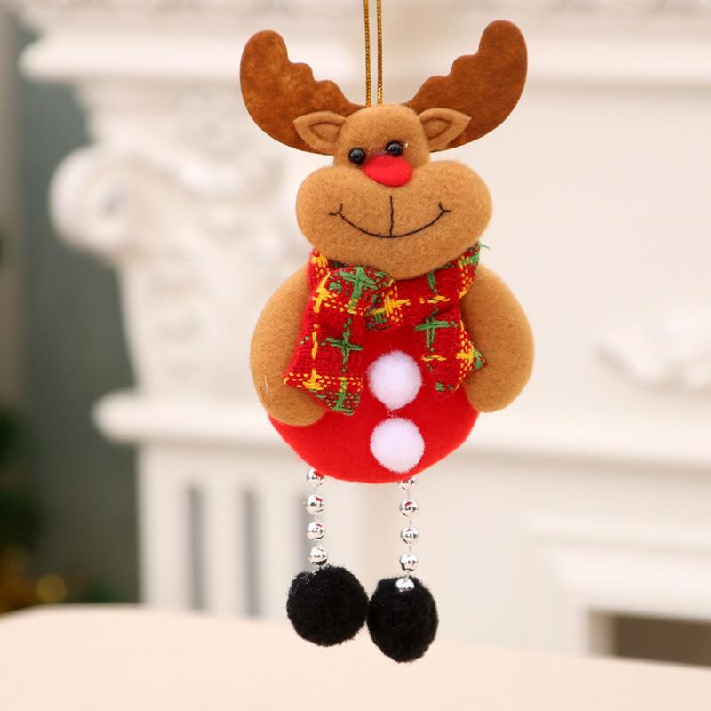Christmas Tree Small Santa Cloth Pendant Toy
