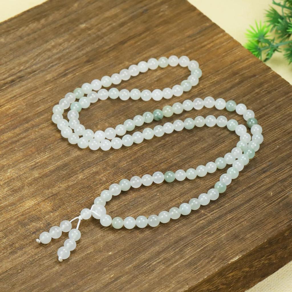 Tianshan Jade Green Multi-Size 108-Bead Buddhist Bracelet
