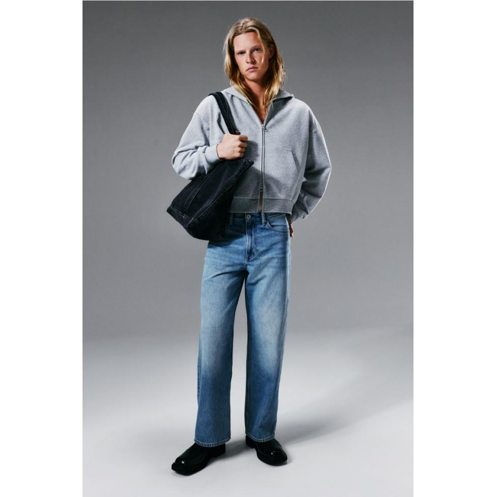 H M Loose HigH Jeans deniM Blue