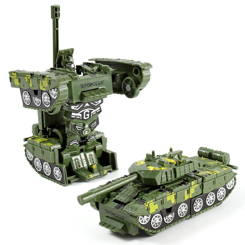Childrens Toy Tank Inertia Deformation Model With Onebutton Transformation For Education Play