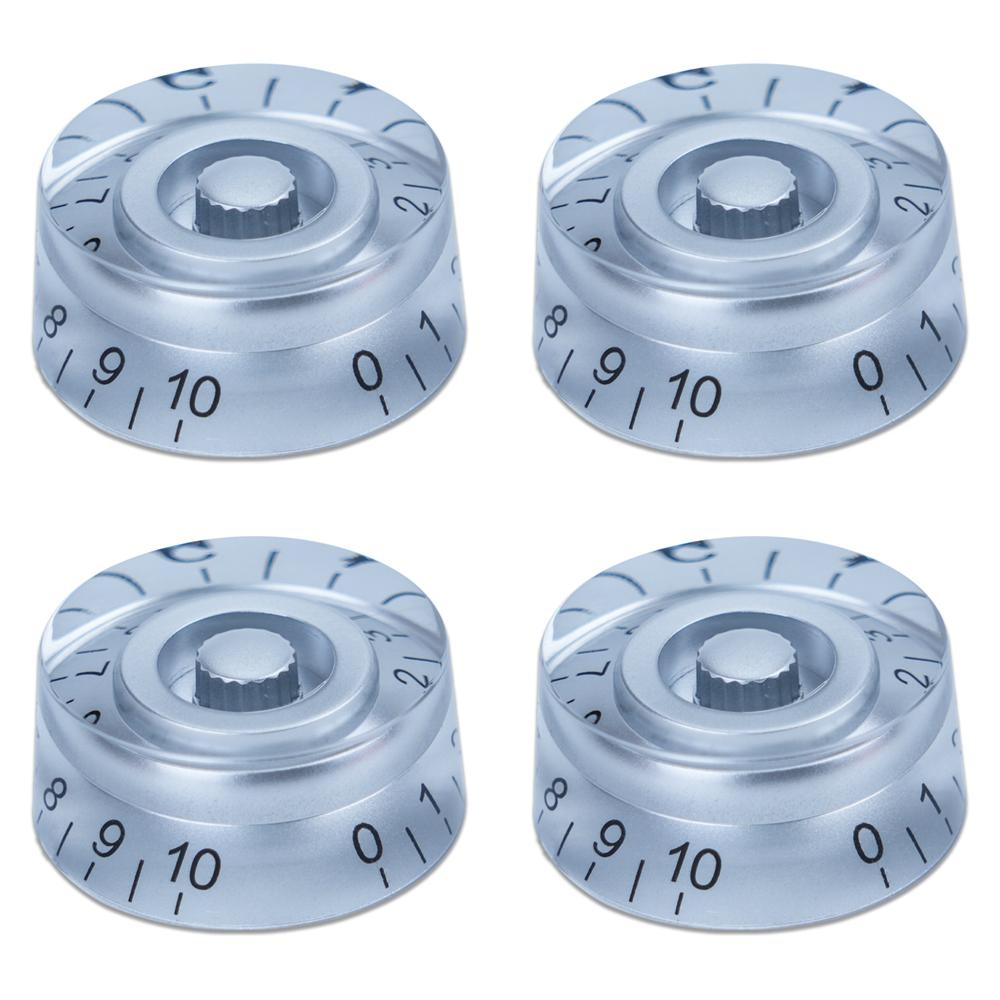 4pcs Guitar Volume Knobs Top Hat Knobs Speed Volume Tone Pedal Control Knobs for Electric Guitar Bass 29 Colors