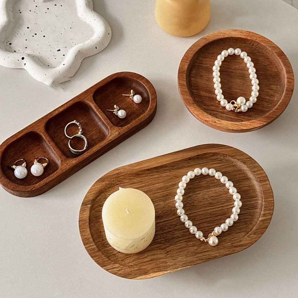 Necklace Jewelry Display Stand Bracelet Jewelry Display Rack Fashion Wooden Jewelry Tray Gift
