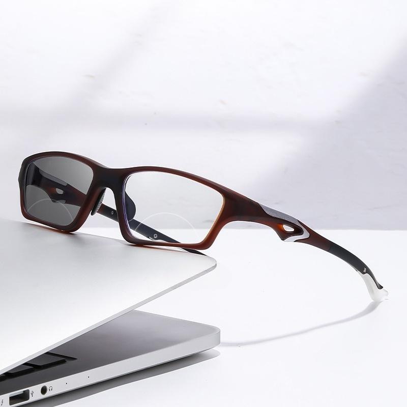

Fashionable Far and Near Dual-use Photochromic Presbyopia Glasses for Sports Outdoor Sports Cycling Anti Slip Diopter To +4.0 0