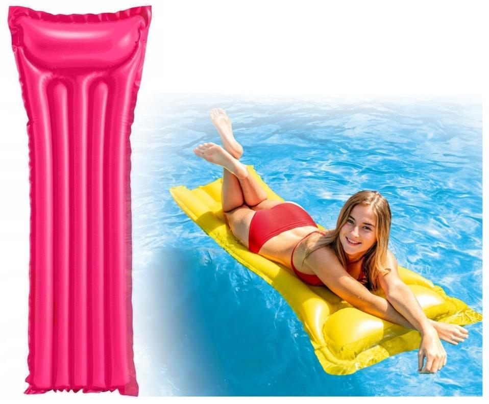 Inflatable swimming mattress 183 x 69 cm Pink
