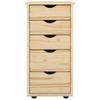 Cabinet Brown 34 x 39 x 61.5 cm Solid Pine Wood