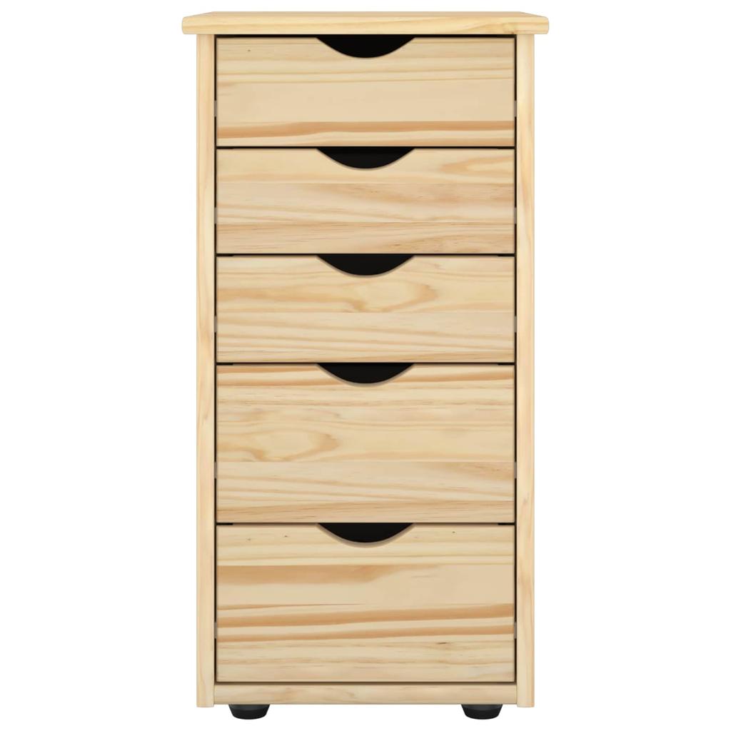 Cabinet Brown 34 x 39 x 61.5 cm Solid Pine Wood