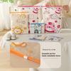 10PCS Storage Bag Transparent Zippered Storage Bag with Writing Label Area Moisture Resistant Organization Bag for Home Travel Packing