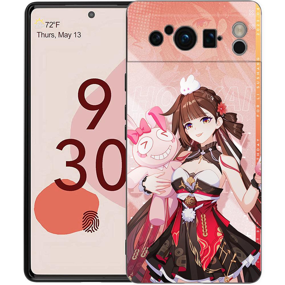 Honkai Impact 3rd Phone Case For Google Pixel 8 A 7 6 Pro 6A 5G Black Soft Shockproof Back Cover Silicone TPU Shell Coque