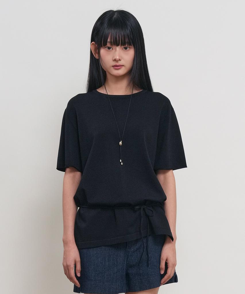 GENERALIDEA Temperature Cut Cool Loose Fit Knit T-Shirt [Black] / Gf2Lkp538