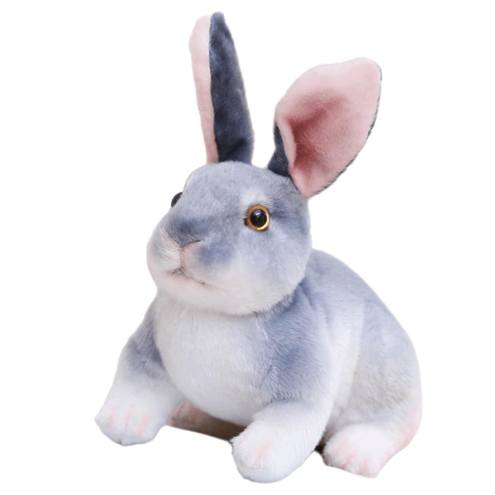 Soft Skin-friendly Simulation Animal Doll Long Ears Realistic Rabbit Plush  Birthday Gift