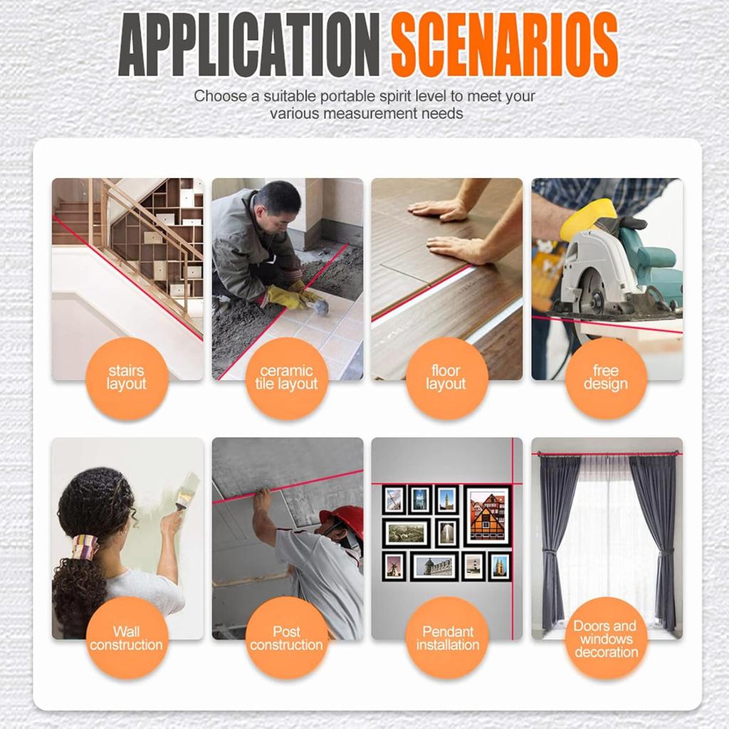 2 in 1 Drill Dust Collector & Laser Level 360° Rotatable Drilling Dust Collector Electric Self-mounting Vacuum Sucker Drilling