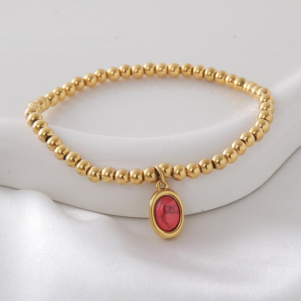 Included Stainless Steel Birthstone Pendant Personal Bracelet For Men And Women