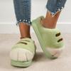Fashion New Furry Kitty Cat Paw Slippers Woman Warm Winter Home Mules Slides Ladies Fuzzy Slippers Funny Fluffy Animal Claw Indoor Shoes