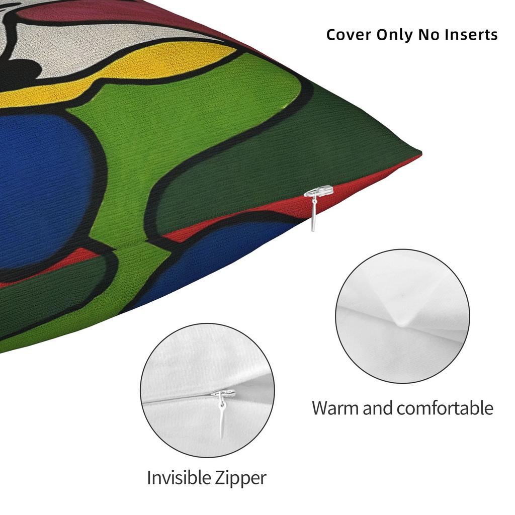Picasso Funky Art Lady Hat Square Pillow Case Cushion Covers Custom Zippered Decorative Pillowcase For Sofa 40*40Cm