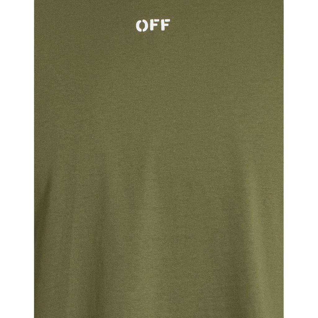 Off White Mens Off Stamp Cotton T-Shirt