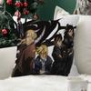 Fullmetal Alchemist Anime Fashion Decorative Pillowcase Throw Cover Pillow Case Cushion For Living Room Square Home Decor