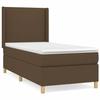 Maison Exclusive - Sommier à lattes de lit avec matelas Marron foncé 90x190 cm